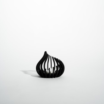 Μαύρο Ρεσώ Μοντέρνου Σχεδιασμού – 3D Printed Διακοσμητικό με LED Κερί