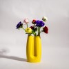 Honey Yellow Βάζο - Μοντέρνος Γεωμετρικός Σχεδιασμός 18 εκ.