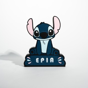 Παιδικό Φωτιστικό Stitch – 3D Printed USB LED με Δυνατότητα Ονόματος