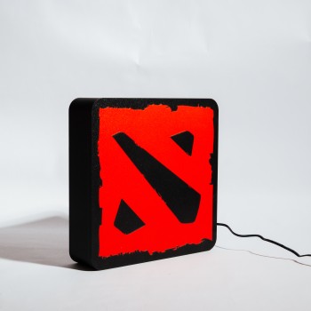 Φωτιστικό Dota 2 Logo – 3D Printed USB LED 19x19