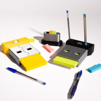 3D Organizer Γραφείου USB Stick – Μαγνητική Βάση για Στυλό, Σημειώσεις & Κρυφό Αποθηκευτικό Χώρο