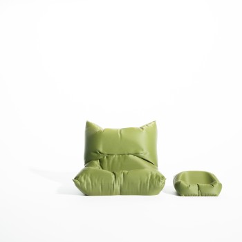 Minimal Organizer Γραφείου σε Olive Green - Puffy Set Βάση Κινητού & Ακουστικών