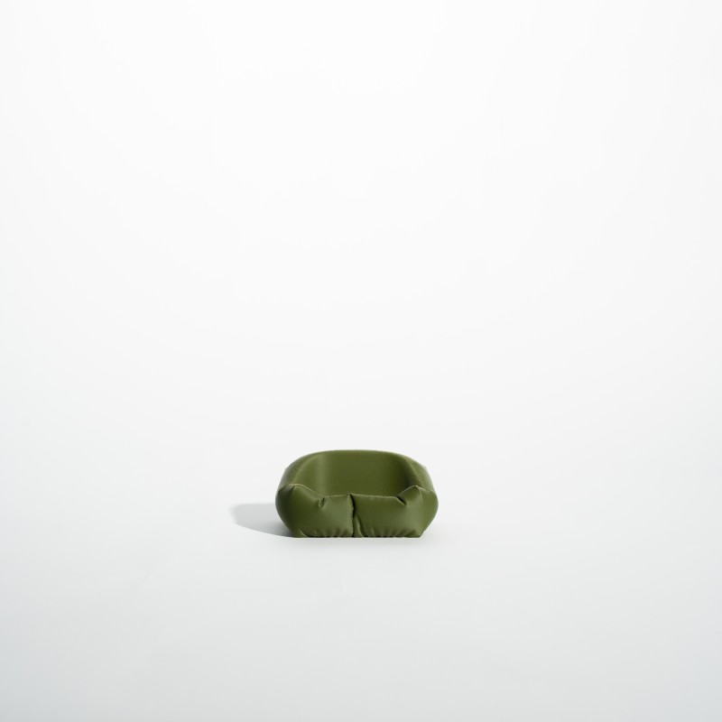Minimal Organizer Γραφείου σε Olive Green - Puffy Set Βάση Κινητού & Ακουστικών