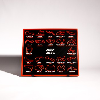 Ημερολόγιο Formula 1 2026 – Πίστες & Αγώνες 22x25 cm